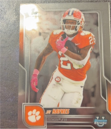 2025 Bowman Chrome University #102 Jay Haynes — front