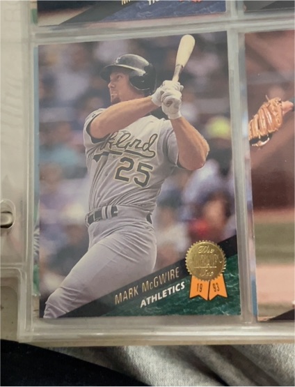 1993 Leaf #323 Mark McGwire — front