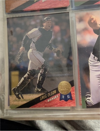 1993 Leaf #19 Greg Olson — front