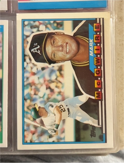 1989 Topps Big #34 Mark McGwire — front