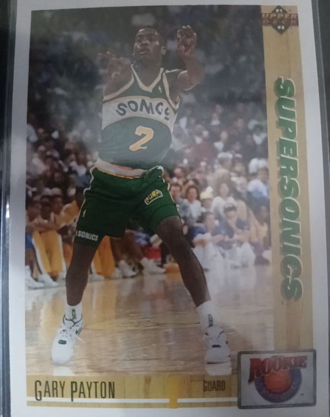 1991-92 Upper Deck #R1 Gary Payton Rookie Standouts — front