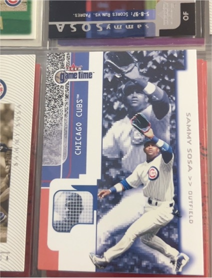 2001 Fleer Game Time #25 Sammy Sosa — front