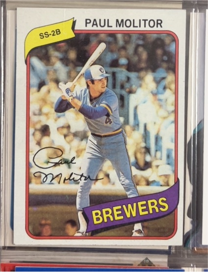 1980 Topps #406 Paul Molitor Milwaukee Brewers — front