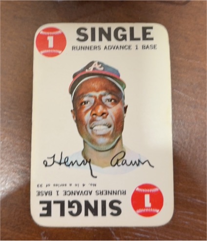 1968 Topps Game #4 Hank Aaron — front