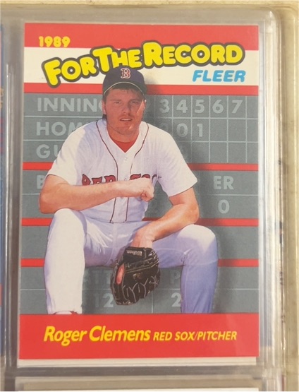 1989 Fleer For The Record #2 Roger Clemens — front