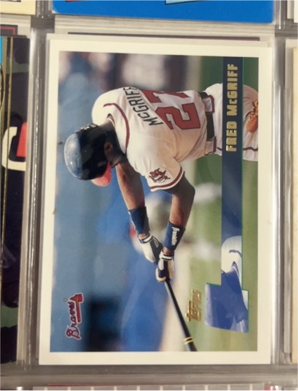1996 Topps #389 Fred McGriff — front