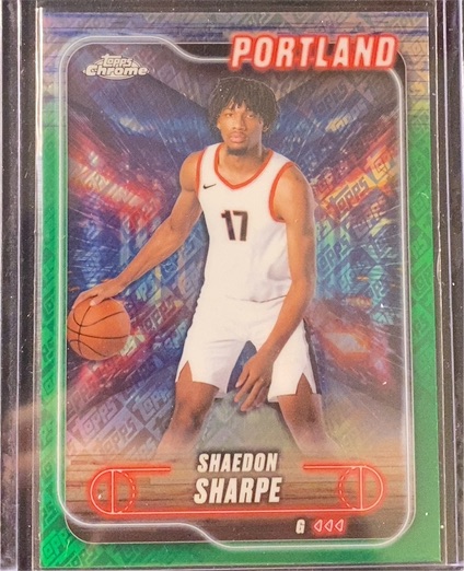2024-25 Topps Chrome #25 Shaedon Sharpe — front