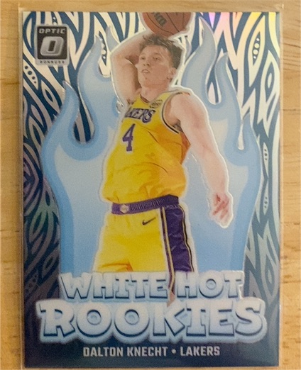 2024-25 Panini Donruss Optic #9 Dalton Knecht White Hot Rookies Lakers — front