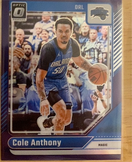 2024-25 Donruss Optic #95 Cole Anthony — front