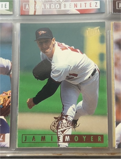 1995 Fleer Ultra #256 Jamie Moyer — front