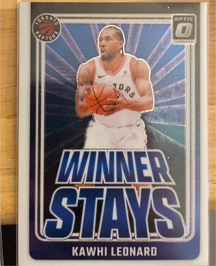 2024-25 Donruss Optic #8 Kawhi Leonard Winner Stays — front