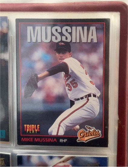 1993 Leaf Triple Play #13 Mike Mussina — front