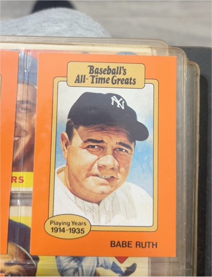 1987 Hygrade All-Time Greats #NNO Babe Ruth — front