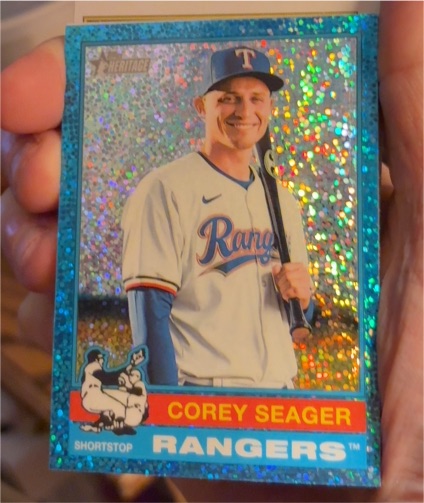 2025 Topps Heritage #412 Corey Seager — front