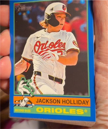 2025 Topps Heritage #329 Jackson Holliday Baltimore Orioles — front