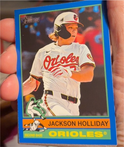 2025 Topps Heritage #329 Jackson Holliday — front