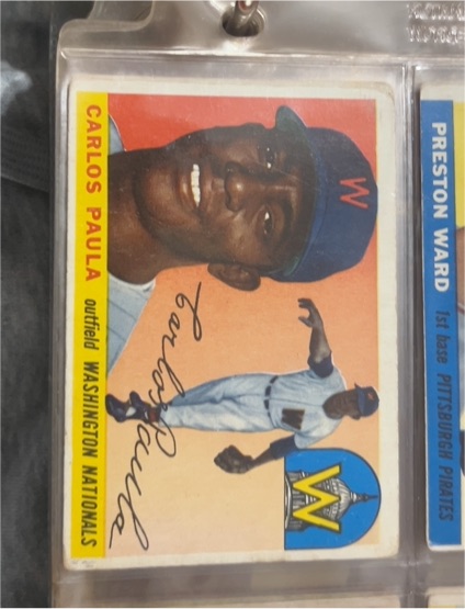 1955 Topps #97 Carlos Paula — front