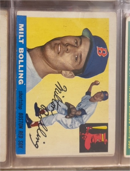 1955 Topps #91 Milt Bolling — front