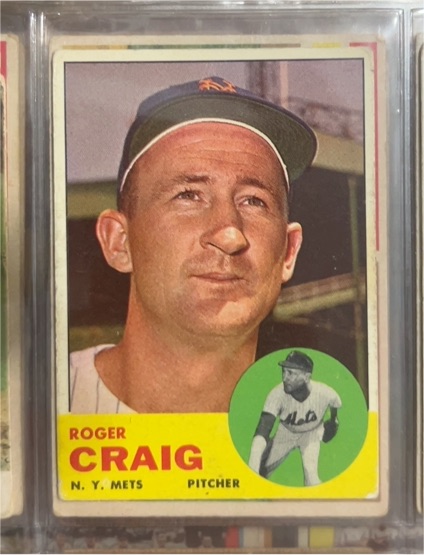 1963 Topps #197 Roger Craig — front
