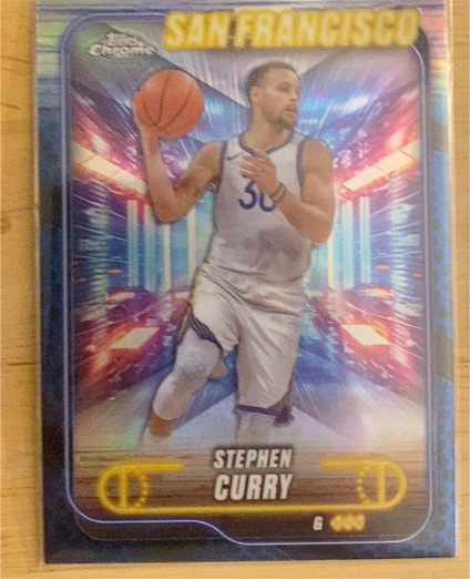 2024-25 Topps Chrome #187 Stephen Curry — front