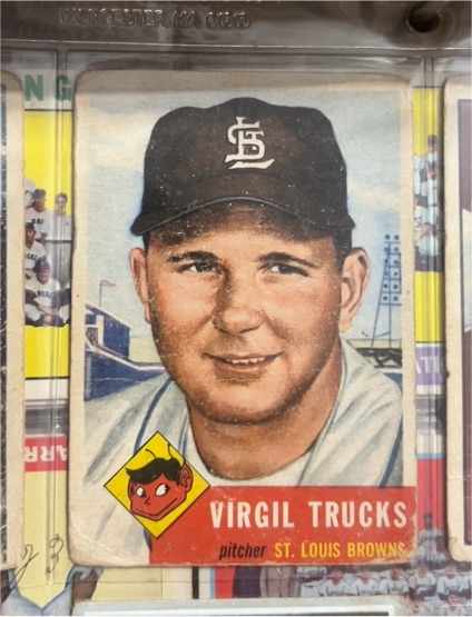 1953 Topps #96 Virgil Trucks — front