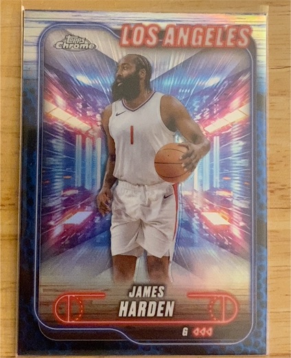 2024-25 Topps Chrome #198 James Harden — front