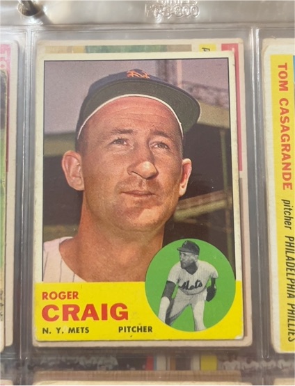 1963 Topps #197 Roger Craig — front