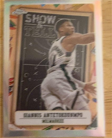 2024-25 Topps Chrome Show & Tell #ST-3 Giannis Antetokounmpo — front