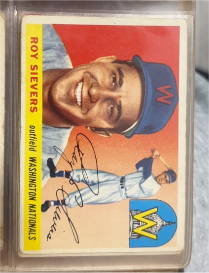 1955 Topps #16 Roy Sievers — front