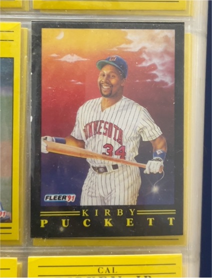 1991 Fleer Pro Visions #1 Kirby Puckett — front