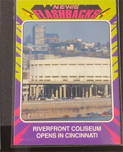 2024 Topps Heritage #NF-13 Riverfront Coliseum News Flashbacks — front