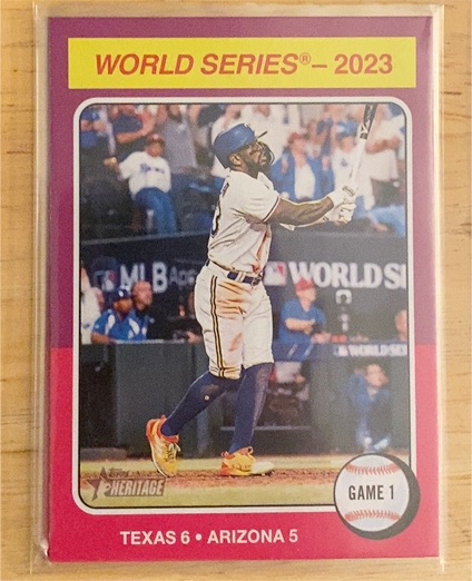 2024 Topps Heritage #461 Adolis Garcia — front