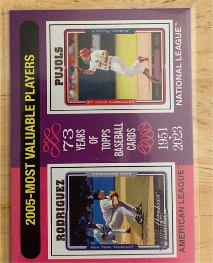 2024 Topps Heritage #202 Alex Rodriguez / Albert Pujols — front
