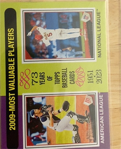 2024 Topps Heritage #205 Joe Mauer / Albert Pujols — front