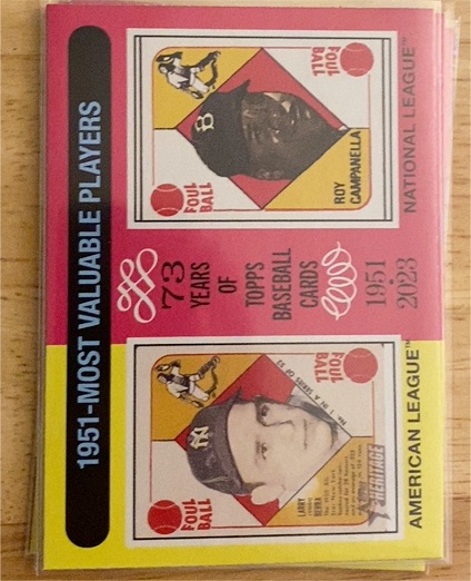2024 Topps Heritage #189 1951 MVPs (Yogi Berra / Roy Campanella) MVP — front
