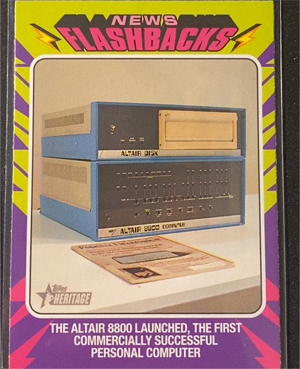 2024 Topps Heritage News Flashbacks #NF-1 Altair 8800 — front