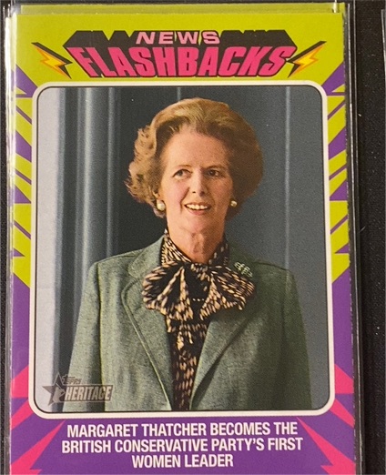 2024 Topps Heritage News Flashbacks #NF-4 Margaret Thatcher — front