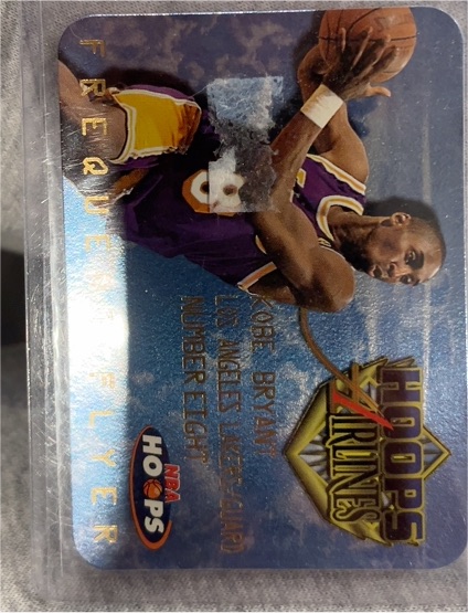 1997-98 NBA Hoops #9 Kobe Bryant Airlines Frequent Flyer — front