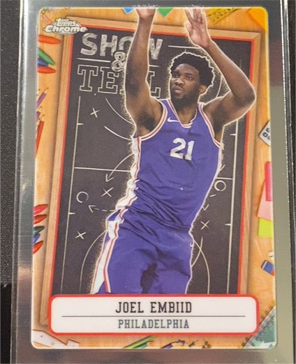 2024-25 Topps Chrome #ST-5 Joel Embiid Show and Tell — front