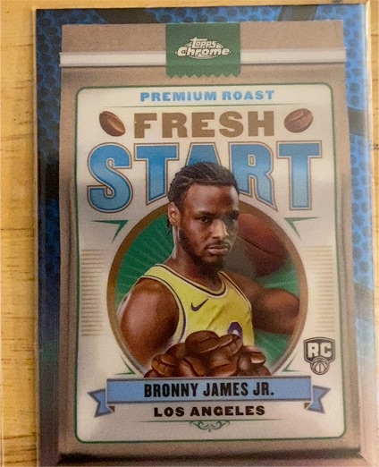 2024-25 Topps Chrome #FS-15 Bronny James Jr. Fresh Start — front