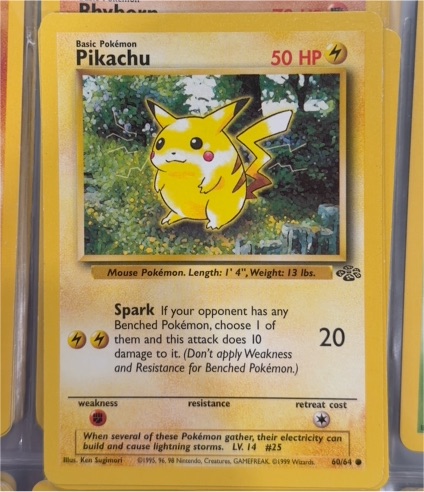 1995 Pokémon Jungle #60 Pikachu — front