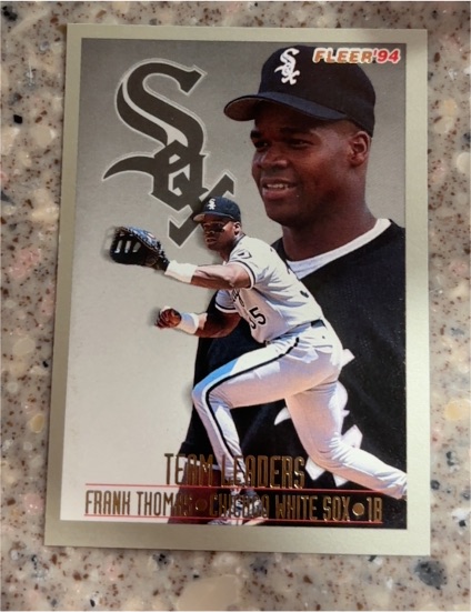 1994 Fleer Team Leaders #4 Frank Thomas — front