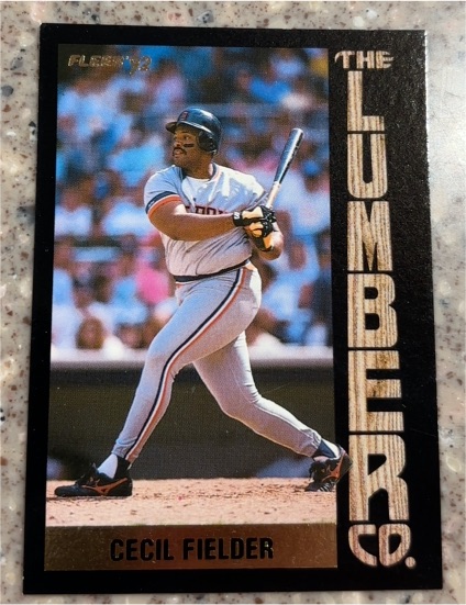 1992 Fleer The Lumber Company #1 Cecil Fielder — front