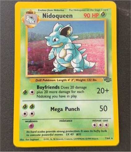 1999 Pokémon Jungle #23 Nidoqueen — front