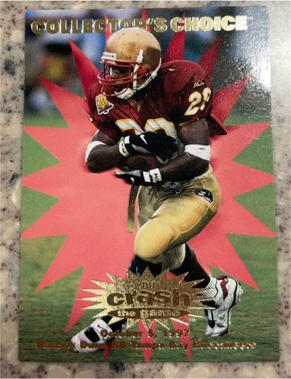 1997 Upper Deck Collector's Choice #C30c Warrick Dunn You Crash the Game — front