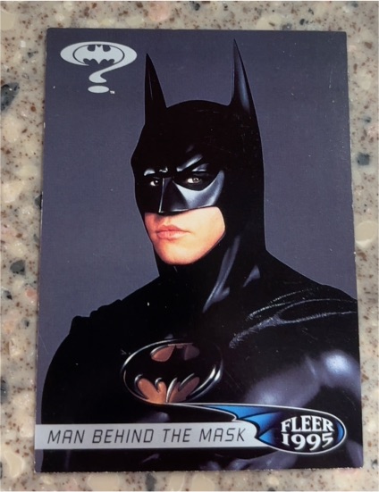 1995 Fleer Ultra Batman Forever #3 Man Behind the Mask Val Kilmer — front