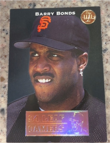 1994 Leaf Gamers #8 Barry Bonds — front