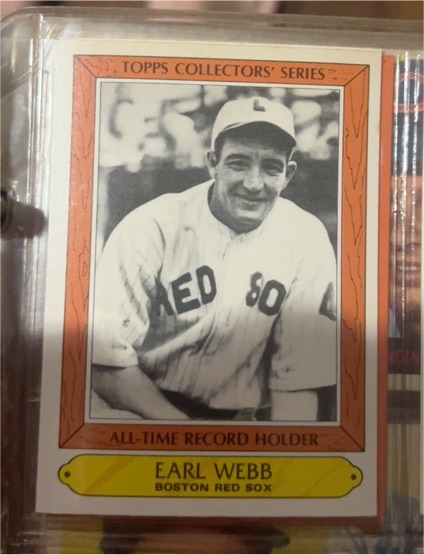 1985 Topps Woolworth All-Time Record Holders #37 Earl Webb — front