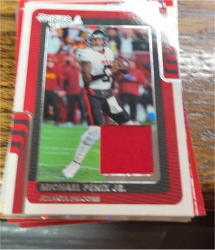 2025 Panini Donruss Threads #DTH-MPJ Michael Penix Jr. — front