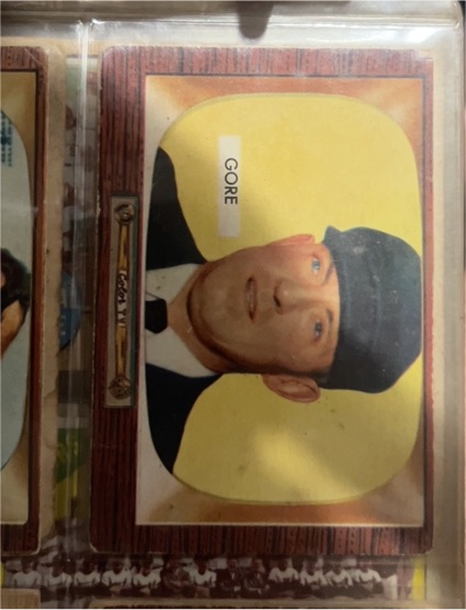 1955 Bowman #289 Arthur Gore — front
